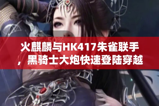 火麒麟与HK417朱雀联手，黑骑士大炮快速登陆穿越火线账号