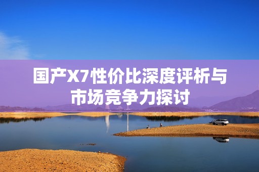 国产X7性价比深度评析与市场竞争力探讨