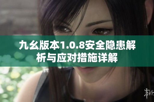 九幺版本1.0.8安全隐患解析与应对措施详解