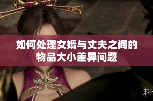 如何处理女婿与丈夫之间的物品大小差异问题