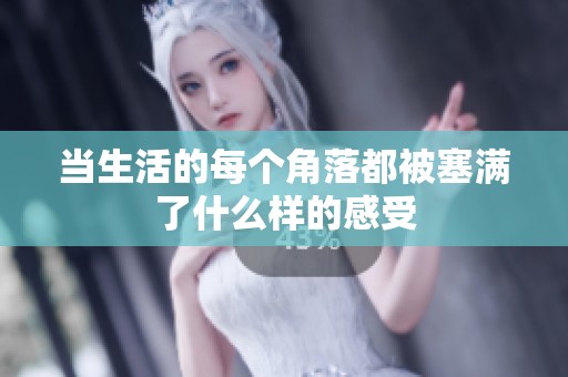 当生活的每个角落都被塞满了什么样的感受