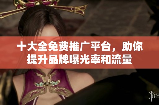 十大全免费推广平台，助你提升品牌曝光率和流量