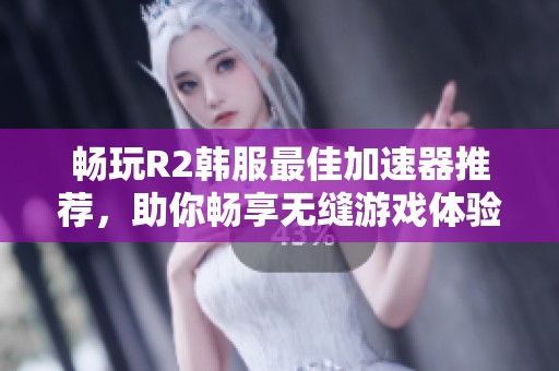 畅玩R2韩服最佳加速器推荐，助你畅享无缝游戏体验！