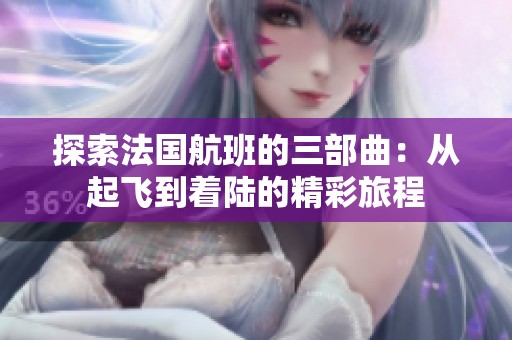 探索法国航班的三部曲：从起飞到着陆的精彩旅程