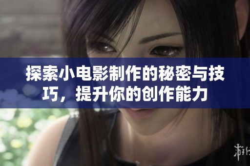 探索小电影制作的秘密与技巧，提升你的创作能力