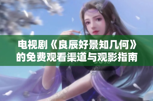 电视剧《良辰好景知几何》的免费观看渠道与观影指南