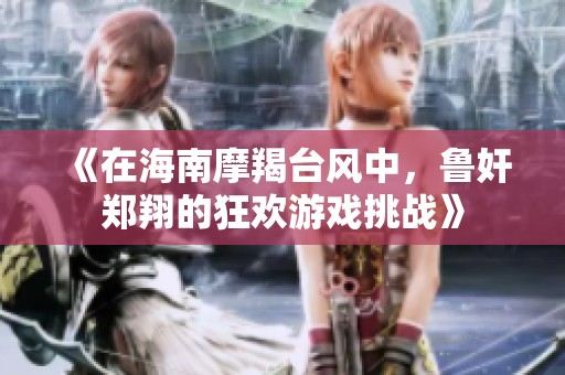 《在海南摩羯台风中，鲁奸郑翔的狂欢游戏挑战》