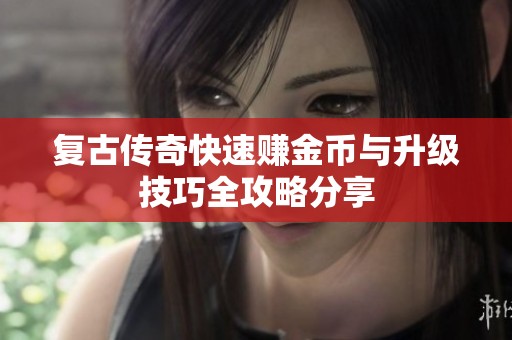 复古传奇快速赚金币与升级技巧全攻略分享