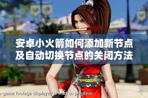 安卓小火箭如何添加新节点及自动切换节点的关闭方法