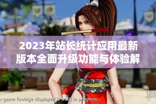 2023年站长统计应用最新版本全面升级功能与体验解析