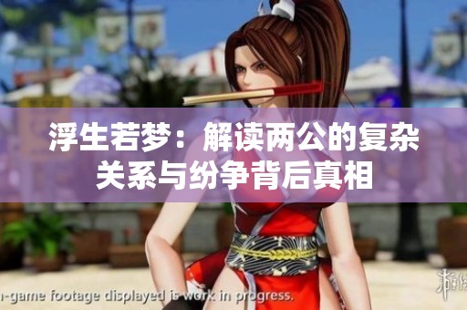 浮生若梦：解读两公的复杂关系与纷争背后真相