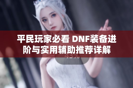 平民玩家必看 DNF装备进阶与实用辅助推荐详解