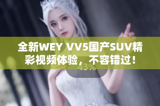 全新WEY VV5国产SUV精彩视频体验，不容错过！