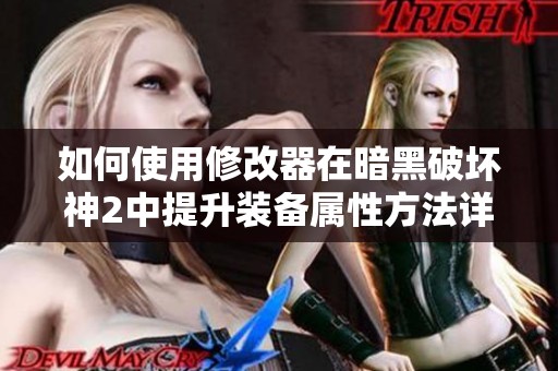 如何使用修改器在暗黑破坏神2中提升装备属性方法详解