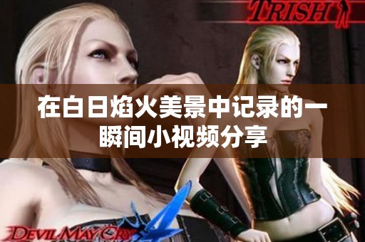 在白日焰火美景中记录的一瞬间小视频分享