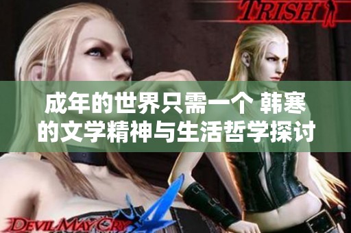 成年的世界只需一个 韩寒的文学精神与生活哲学探讨