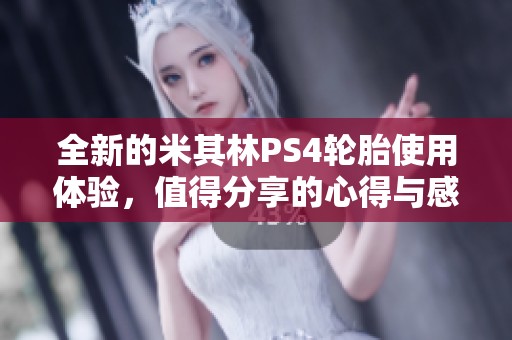 全新的米其林PS4轮胎使用体验，值得分享的心得与感受