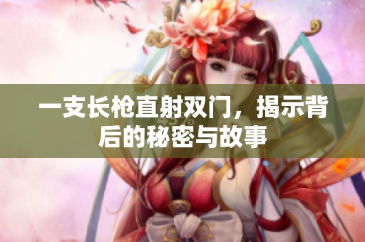 一支长枪直射双门，揭示背后的秘密与故事