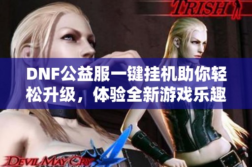 DNF公益服一键挂机助你轻松升级，体验全新游戏乐趣
