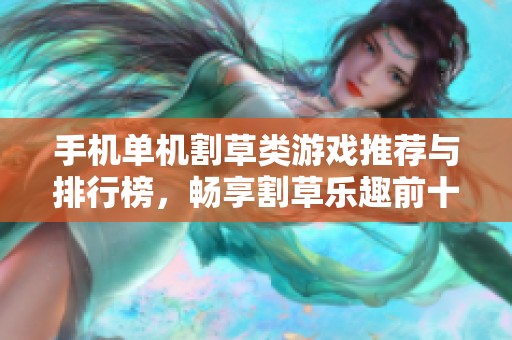 手机单机割草类游戏推荐与排行榜，畅享割草乐趣前十名