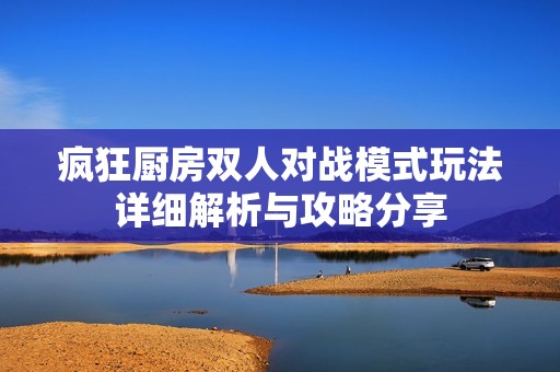 疯狂厨房双人对战模式玩法详细解析与攻略分享