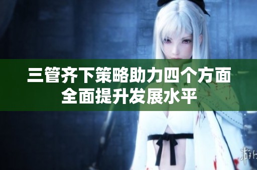 三管齐下策略助力四个方面全面提升发展水平