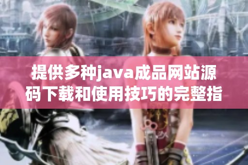 提供多种java成品网站源码下载和使用技巧的完整指南