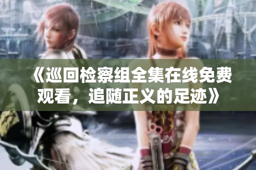 《巡回检察组全集在线免费观看，追随正义的足迹》