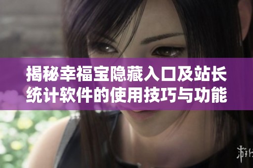 揭秘幸福宝隐藏入口及站长统计软件的使用技巧与功能解析