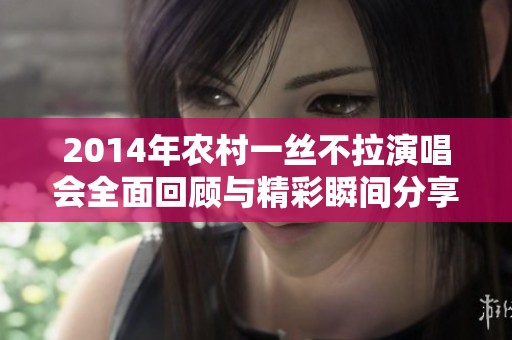 2014年农村一丝不拉演唱会全面回顾与精彩瞬间分享