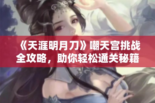 《天涯明月刀》嘲天宫挑战全攻略，助你轻松通关秘籍！