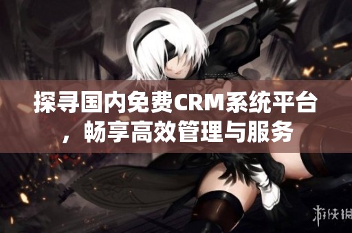 探寻国内免费CRM系统平台，畅享高效管理与服务