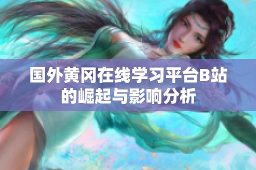 国外黄冈在线学习平台B站的崛起与影响分析