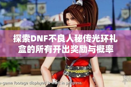 探索DNF不良人秘传光环礼盒的所有开出奖励与概率