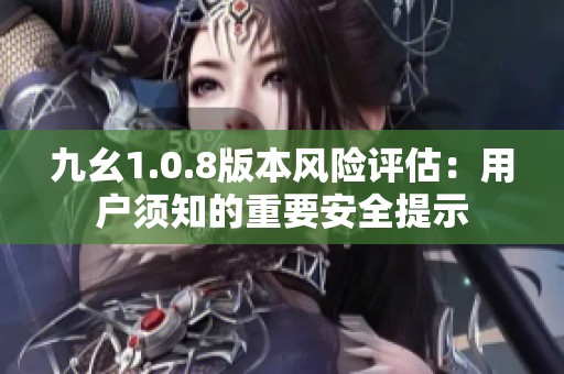 九幺1.0.8版本风险评估：用户须知的重要安全提示