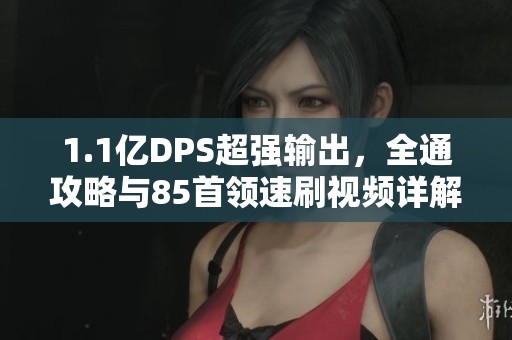 1.1亿DPS超强输出，全通攻略与85首领速刷视频详解