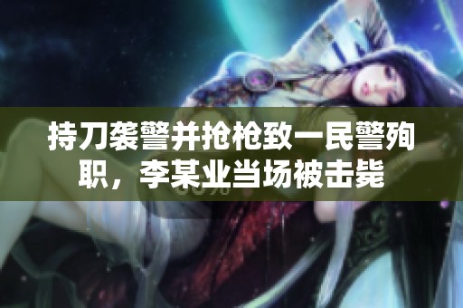 持刀袭警并抢枪致一民警殉职，李某业当场被击毙
