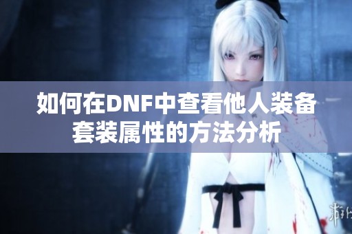 如何在DNF中查看他人装备套装属性的方法分析