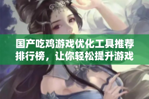 国产吃鸡游戏优化工具推荐排行榜，让你轻松提升游戏体验