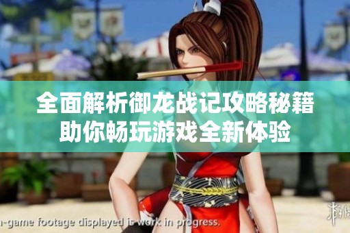 全面解析御龙战记攻略秘籍助你畅玩游戏全新体验