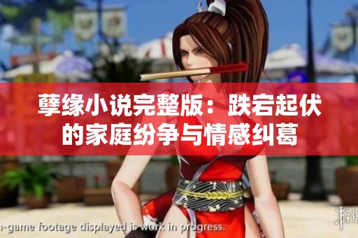 孽缘小说完整版：跌宕起伏的家庭纷争与情感纠葛