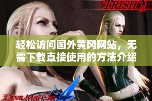 轻松访问国外黄冈网站，无需下载直接使用的方法介绍
