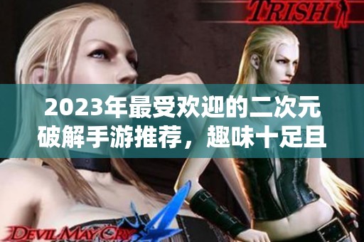 2023年最受欢迎的二次元破解手游推荐，趣味十足且不需氪金