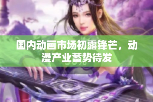 国内动画市场初露锋芒，动漫产业蓄势待发
