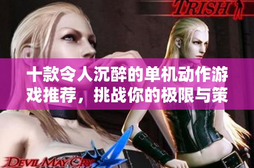 十款令人沉醉的单机动作游戏推荐，挑战你的极限与策略