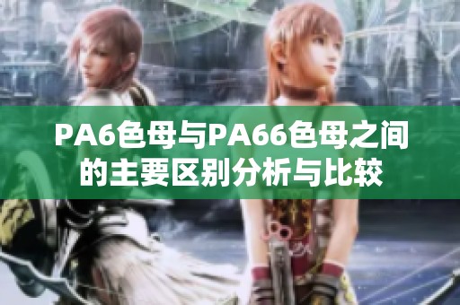 PA6色母与PA66色母之间的主要区别分析与比较