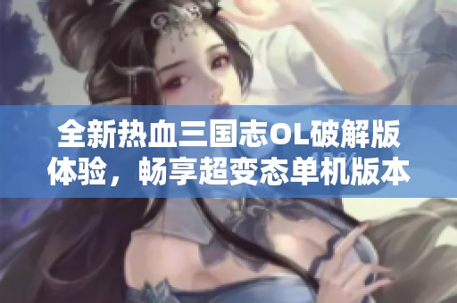 全新热血三国志OL破解版体验，畅享超变态单机版本乐趣