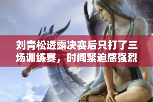 刘青松透露决赛后只打了三场训练赛，时间紧迫感强烈