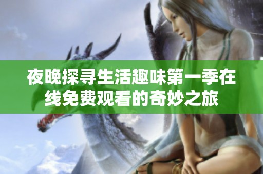 夜晚探寻生活趣味第一季在线免费观看的奇妙之旅