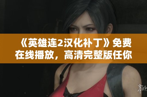 《英雄连2汉化补丁》免费在线播放，高清完整版任你观看